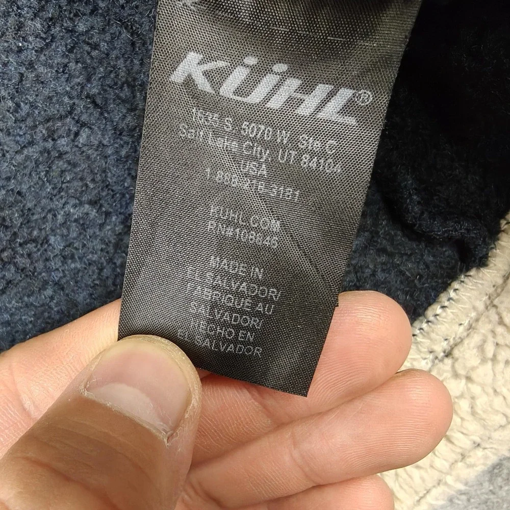 Kuhl Jacket Kids‎ 12 Blue Fleece Hooded Full Zip Lined Pockets Casual Warm